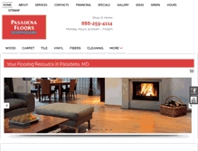 Tablet Screenshot of pasadenafloors.com